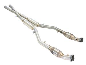 aFe Power Performance Parts & Installation | 1350 Offroad - aFe MACH Force-Xp X-Pipe 2-1/2-in 304 Stainless Steel with Cat & Resonator - 49-36321-1 - Image 4