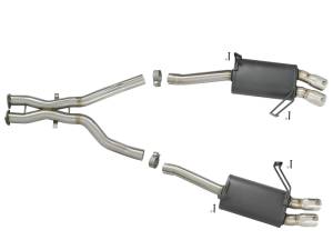 aFe Power Performance Parts & Installation | 1350 Offroad - aFe MACH Force-Xp 2-1/2-in 304 Stainless Steel Cat-Back Exhaust with Polished Tips - 49-36339-P - Image 5