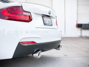 aFe Power Performance Parts & Installation | 1350 Offroad - aFe MACH Force-XP 3-in to 2-1/2-in 304 Stainless Steel Axle-Back Exhaust Polished - 49-36348-P - Image 1