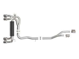 aFe Power Performance Parts & Installation | 1350 Offroad - aFe MACH Force-Xp 3 to 2-1/2-in 304 Stainless Steel Cat-Back Exhaust with Polished Tip - 49-36350-P - Image 5