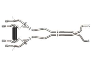 aFe Power Performance Parts & Installation | 1350 Offroad - aFe MACH Force-Xp 3-in to 2-1/2-in Stainless Steel Cat-Back Exhaust System Polished - 49-36351-P - Image 5