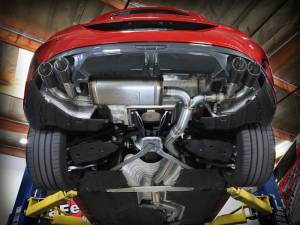 aFe Power Performance Parts & Installation | 1350 Offroad - aFe MACH Force-XP 3-in to 2-1/2-in 304 Stainless Steel Cat-Back Exhaust Carbon - 49-36352-C - Image 1