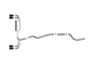 aFe Power Performance Parts & Installation | 1350 Offroad - aFe MACH Force-XP 3-in to 2-1/2-in 304 Stainless Steel Cat-Back Exhaust Black - 49-36352-B - Image 6