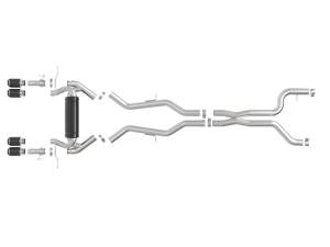 aFe Power Performance Parts & Installation | 1350 Offroad - aFe MACH Force-Xp 3-in to 2-1/2-in Stainless Steel Cat-Back Exhaust System Carbon - 49-36353-C - Image 2
