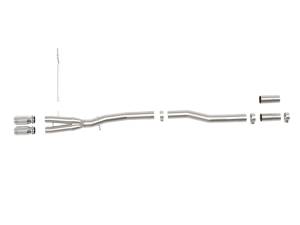 aFe Power Performance Parts & Installation | 1350 Offroad - aFe MACH Force-Xp 3-in to 2-1/2-in Stainless Steel Cat-Back Exhaust System Polished - 49-36354-P - Image 7