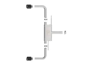 aFe Power Performance Parts & Installation | 1350 Offroad - aFe MACH Force-Xp 3-in to 2-1/2-in Stainless Steel Axle-Back Exhaust System Black - 49-36355-B - Image 6
