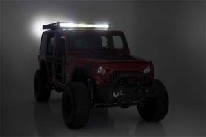 Rough Country Lift Kits & Suspension | 1350 Offroad - Rough Country Roof Rack System, with Black-Series Led Lights - 10615 - Image 3