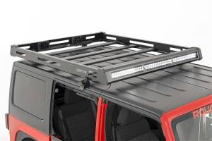 Rough Country Lift Kits & Suspension | 1350 Offroad - Rough Country Roof Rack System, with Black-Series Led Lights - 10615 - Image 5