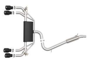 aFe Power Performance Parts & Installation | 1350 Offroad - aFe MACH Force-Xp 3-in to 2-1/2-in Stainless Steel Cat-Back Exhaust System Black - 49-36430-B - Image 4