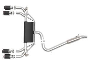 aFe Power Performance Parts & Installation | 1350 Offroad - aFe MACH Force-Xp 3-in to 2-1/2-in Stainless Steel Cat-Back Exhaust System Carbon - 49-36430-C - Image 6