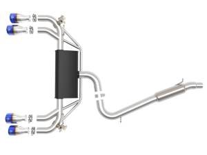 aFe Power Performance Parts & Installation | 1350 Offroad - aFe MACH Force-Xp 3-in to 2-1/2IN Stainless Steel Cat-Back Exhaust with Blue Flame Tip - 49-36430-L - Image 5