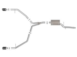 aFe Power Performance Parts & Installation | 1350 Offroad - aFe MACH Force-Xp 3 to 2-1/2-in Stainless Steel Axle-Back Exhaust with Carbon Tip - 49-36437-C - Image 6