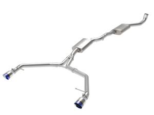aFe Power Performance Parts & Installation | 1350 Offroad - aFe MACH Force-Xp 3 to 2-1/2-in Stainless Steel Cat-Back Exhaust with Blue Flame Tip - 49-36438-L - Image 4