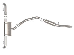 aFe Power Performance Parts & Installation | 1350 Offroad - aFe MACH Force-Xp 3-in to 2-1/2-in Stainless Steel Cat-Back Exhaust System - 49-36447 - Image 5