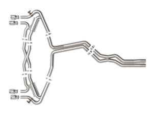 aFe Power Performance Parts & Installation | 1350 Offroad - aFe MACH Force-Xp 3-in to 2-1/2-in Stainless Steel Cat-Back Exhaust System Polished - 49-36448-P - Image 5