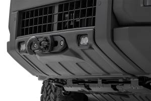 Rough Country Lift Kits & Suspension | 1350 Offroad - Rough Country Hidden Winch Mounting Plate, with White SAE Fog Light, Fairlead Mount - 10747A - Image 5