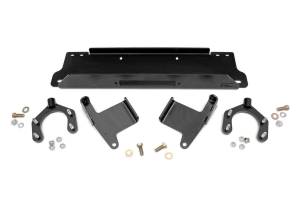 Rough Country Lift Kits & Suspension | 1350 Offroad - Rough Country Winch Mounting Plate, for Factory Bumper, Hardware - 1162 - Image 1