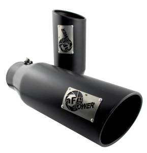 aFe Power Performance Parts & Installation | 1350 Offroad - aFe MACH Force-Xp 304 Stainless Steel Clamp-on Exhaust Tip Polished 3-in Inlet x 4-in Outlet x 12-in L - 49-90007 - Image 1