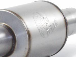 aFe Power Performance Parts & Installation | 1350 Offroad - aFe MACH Force-Xp Aluminized Steel Muffler (4-in ID Center/Center x 8-in Dia. x 30-in L - Round Body) - 49-91014 - Image 3
