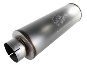 aFe Power Performance Parts & Installation | 1350 Offroad - aFe MACH Force-Xp 409 Stainless Steel Muffler 5in ID Inlet & Outlet, 30in Length, 8in Diameter - 49-91012 - Image 2