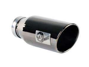 aFe Power Performance Parts & Installation | 1350 Offroad - aFe MACH Force-Xp 409 Stainless Steel Clamp-on Exhaust Tip Black Chrome 4-in Inlet x 6-in Outlet x 15-in L - 49-92018-BC - Image 3