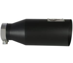 aFe Power Performance Parts & Installation | 1350 Offroad - aFe MACH Force-Xp 409 Stainless Steel Clamp-on Exhaust Tip Black 4-in Inlet x 7-in Outlet x 18-in L - 49-92023-B - Image 4