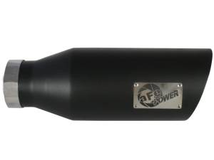 aFe Power Performance Parts & Installation | 1350 Offroad - aFe MACH Force-Xp 409 Stainless Steel Clamp-on Exhaust Tip Black 4-in Inlet x 7-in Outlet x 18-in L - 49T40701-B18 - Image 6