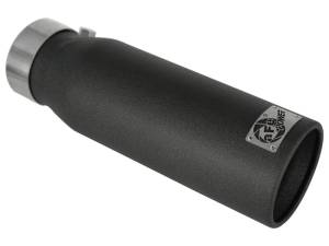 aFe Power Performance Parts & Installation | 1350 Offroad - aFe MACH Force-Xp 409 Stainless Steel Clamp-on Exhaust Tip Black 3-in Inlet x 4-in Outlet x 12-in L - 49-92043-B - Image 1