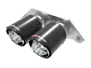 aFe Power Performance Parts & Installation | 1350 Offroad - aFe MACH Force-Xp 4-in Carbon Fiber OE Replacement Exhaust Tips Porsche 911 GT3 14-19 H6-3.8L/4.0L - 49C36435-C - Image 1