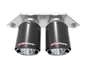 aFe Power Performance Parts & Installation | 1350 Offroad - aFe MACH Force-Xp 4-in Carbon Fiber OE Replacement Exhaust Tips Porsche 911 GT3 14-19 H6-3.8L/4.0L - 49C36435-C - Image 2