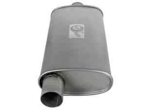 aFe Power Performance Parts & Installation | 1350 Offroad - aFe Scorpion Aluminized Steel Muffler 2-1/2-in ID Center/Offset x 9-in W x 4-in H x 18-in L- Oval Body - 49M00002 - Image 3