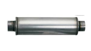 aFe Power Performance Parts & Installation | 1350 Offroad - aFe Scorpion Aluminized Steel Muffler 2-1/2-in ID Center/Offset x 9-in W x 4-in H x 18-in L- Oval Body - 49M00002 - Image 2