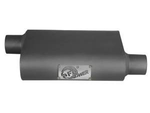aFe Power Performance Parts & Installation | 1350 Offroad - aFe Scorpion Aluminized Steel Muffler 2-1/2-in ID Offset/Offset x 10-in W x 4-in H x 13-in L - Oval Body - 49M00003 - Image 5