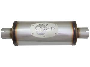 aFe Power Performance Parts & Installation | 1350 Offroad - aFe MACH Force-Xp 409 Stainless Steel Muffler 2-1/2-in ID Center/Center x 6-in Dia. x 14-in L - Round Body - 49M00007 - Image 3