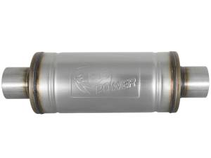 aFe Power Performance Parts & Installation | 1350 Offroad - aFe MACH Force-Xp 409 Stainless Steel Muffler 3-in ID Center/Center x 6-in Dia. x 14-in L - Round Body - 49M00012 - Image 3