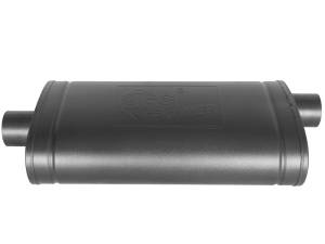 aFe Power Performance Parts & Installation | 1350 Offroad - aFe MACH Force-Xp 409 Stainless Steel Muffler Black 3-in ID Center/Offset x 22-in L - Oval Body - 49M00016-B - Image 3