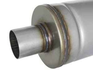 aFe Power Performance Parts & Installation | 1350 Offroad - aFe MACH Force-Xp 409 Stainless Steel Muffler 2-1/2-in ID Center/Center 18-in L x 6-in Dia - Round Body - 49M00021 - Image 5