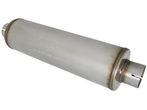 aFe Power Performance Parts & Installation | 1350 Offroad - aFe MACH Force-Xp 409 Stainless Steel Muffler 3-1/2-in ID Center/Center x 7-in Dia. x 24-in L - Round Body - 49M00024 - Image 2