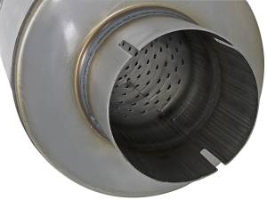 aFe Power Performance Parts & Installation | 1350 Offroad - aFe MACH Force-Xp 409 Stainless Steel Muffler 3-1/2-in ID Center/Center x 7-in Dia. x 24-in L - Round Body - 49M00024 - Image 4