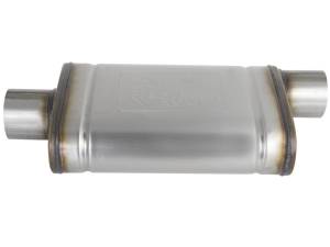 aFe Power Performance Parts & Installation | 1350 Offroad - aFe MACH Force-Xp 409 Stainless Steel Muffler 3-in ID Center/Offset x 4-in H x 9-in W x 14-in L - Oval Body - 49M00031 - Image 2