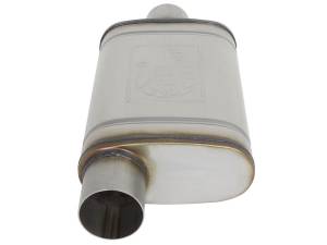 aFe Power Performance Parts & Installation | 1350 Offroad - aFe MACH Force-Xp 409 Stainless Steel Muffler 3-in ID Center/Offset x 4-in H x 9-in W x 14-in L - Oval Body - 49M00031 - Image 3