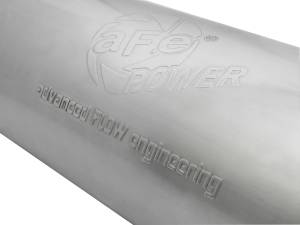 aFe Power Performance Parts & Installation | 1350 Offroad - aFe SATURN 4S 409 Stainless Steel Muffler 4-in ID Center/Center x 8-in Dia. x 30-in OAL - Round Body - 49M00038 - Image 4
