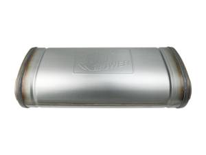 aFe Power Performance Parts & Installation | 1350 Offroad - aFe MACH Force-Xp 409 Stainless Steel Muffler 2-1/2-in Dual Inlet/Dual Outlet 5-in H x 8-in W x 18-in L - Oval Body - 49M00052 - Image 3