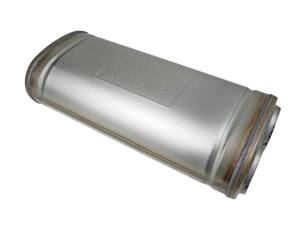 aFe Power Performance Parts & Installation | 1350 Offroad - aFe MACH Force-Xp 409 Stainless Steel Muffler 2-1/2-in Dual Inlet/Dual Outlet 5-in H x 8-in W x 18-in L - Oval Body - 49M00052 - Image 1