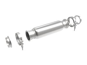 aFe Power Performance Parts & Installation | 1350 Offroad - aFe MACH Force-Xp 304 Stainless Steel Resonator 3-in Inlet/Outlet x 4-in Dia. x 12-in Body x 16-in Overall Length - 49M10006 - Image 1