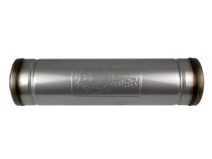 aFe Power Performance Parts & Installation | 1350 Offroad - aFe MACH Force-Xp 304 Stainless Steel Muffler 3-in ID Center/Center x 5-in Dia. x 18-in L - Round Body - 49M30050 - Image 2