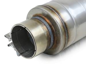 aFe Power Performance Parts & Installation | 1350 Offroad - aFe MACH Force-Xp 304 Stainless Steel Muffler 3-in ID Center/Center x 5-in Dia. x 19-in Overall Length - Round Body - 49M30059 - Image 5