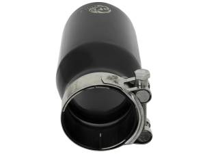 aFe Power Performance Parts & Installation | 1350 Offroad - aFe MACH Force-Xp 304 Stainless Steel Clamp-on Exhaust Tip Black 2-1/2-in Inlet x 3-1/2-in Outlet X 7-in L - 49T25354-B07 - Image 2