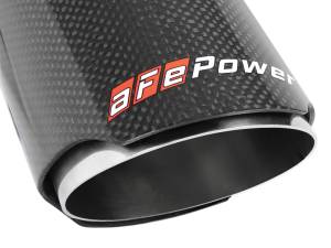 aFe Power Performance Parts & Installation | 1350 Offroad - aFe MACH Force-Xp 304 Stainless Steel Clamp-on Exhaust Tip Carbon Fiber 2-1/2-in Inlet x 3-1/2-in Outlet X 7-in L - 49T25354-C07 - Image 3