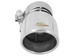 aFe Power Performance Parts & Installation | 1350 Offroad - aFe MACH Force-Xp 304 Stainless Steel Clamp-on Exhaust Tip Polished 2-1/2-in Inlet x 3-1/2-in Outlet x 6-in L - 49T25354-P06 - Image 4